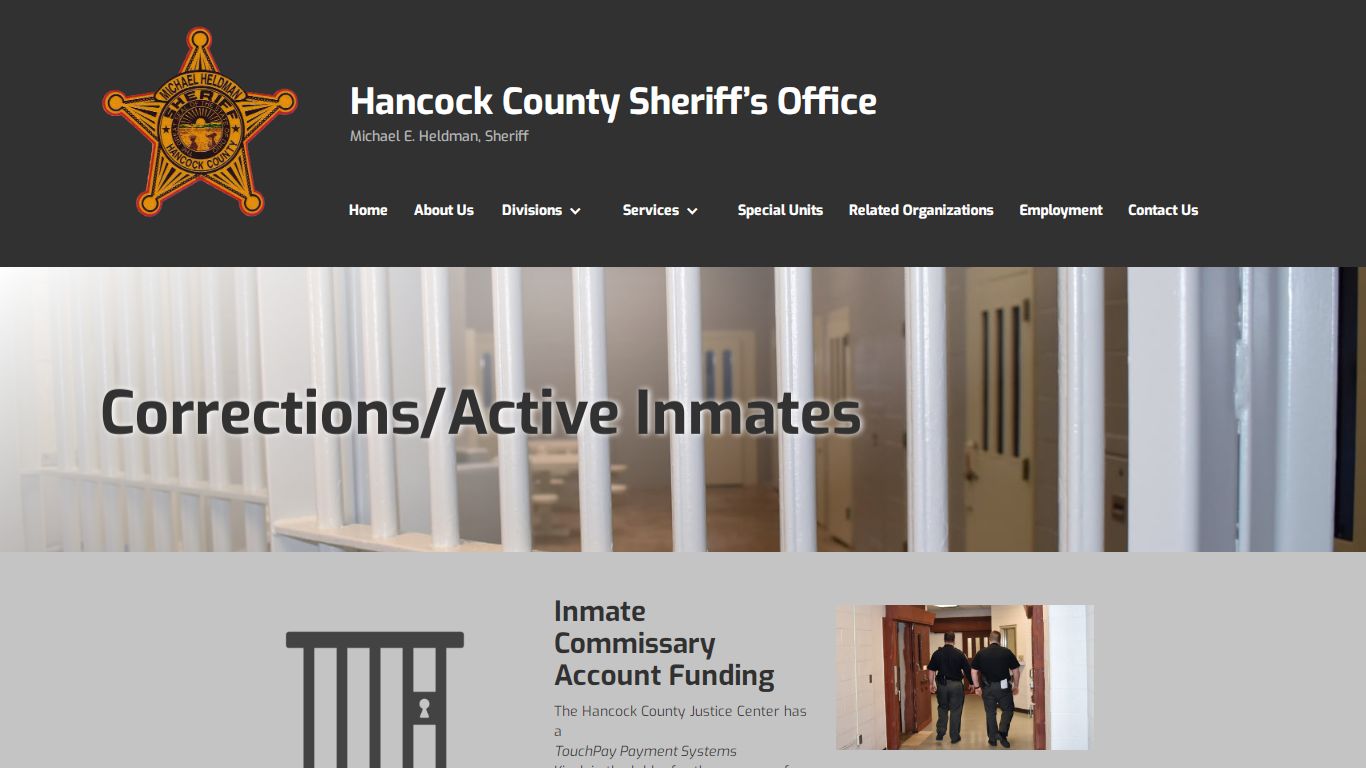 Corrections/Active Inmates - Hancock County Sheriff